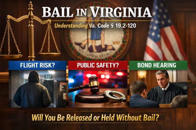 Bail Bond in Virginia: Understanding Virginia Bail Law: Va. Code § 19.2-120 & The Bond Process